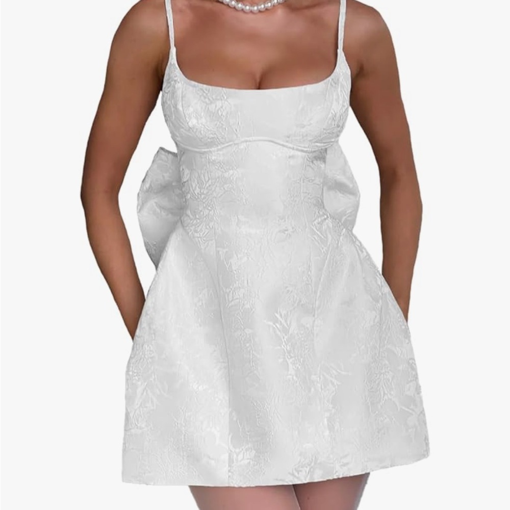 Jacquard Corset Mini Dress